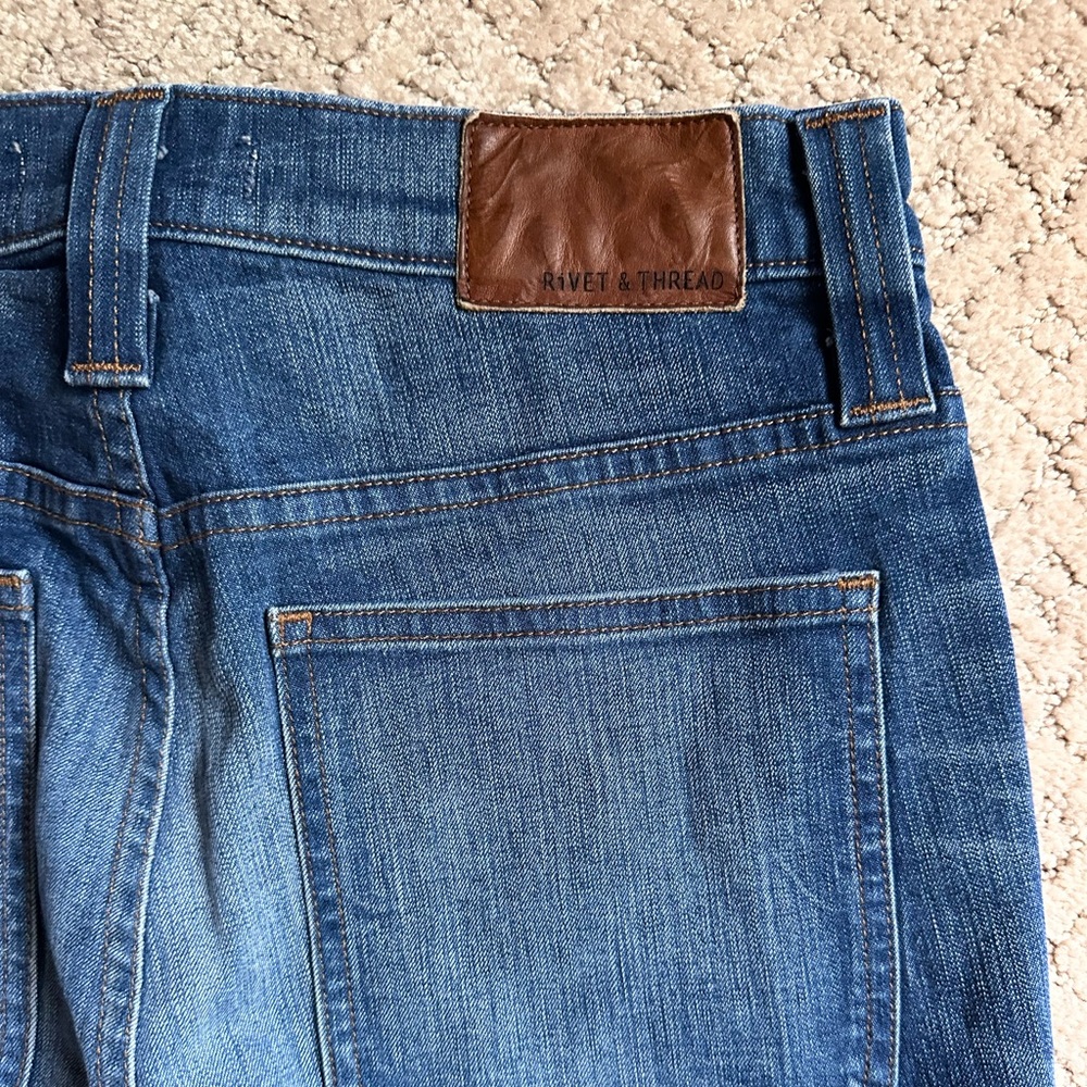 Madewell Rivet & Thread High Rise Cropped Jeans, Size 28 - Picture 5 of 8